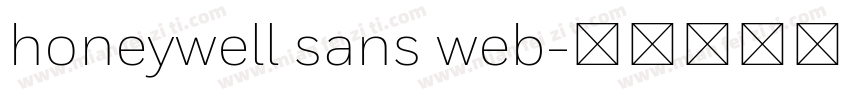 honeywell sans web字体转换
